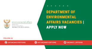 Department Of Environmental Affairs Vacancies