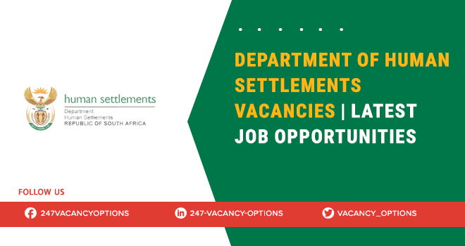 Department Of Human Settlements Vacancies