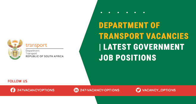 Department Of Transport Vacancies