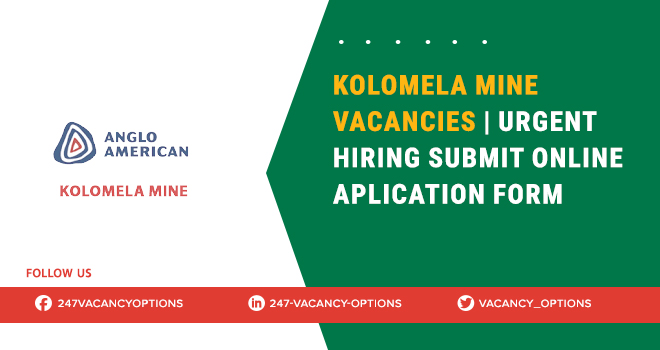 Kolomela Mine Vacancies