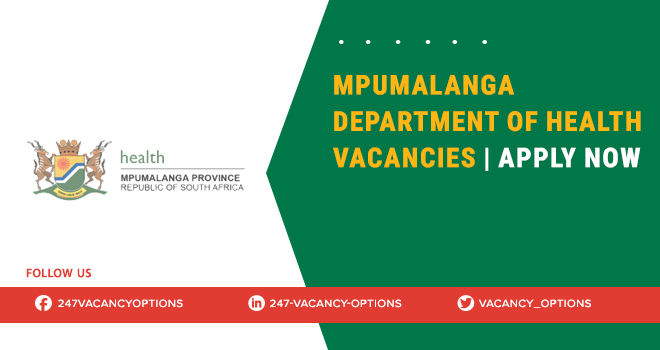 Mpumalanga Department Of Health Vacancies