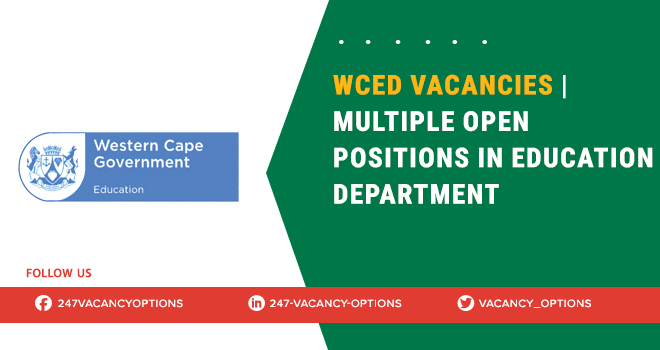 WCED Vacancies | Recent Employment Opportunities WCED Vacancies